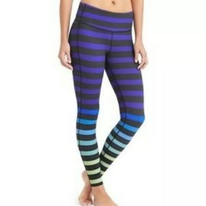 Athleta Rainbow Stripe Pants, Size XS